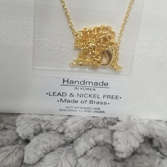 New L O V E Handmade18k Gold Dipped necklace - Picture 7 of 7